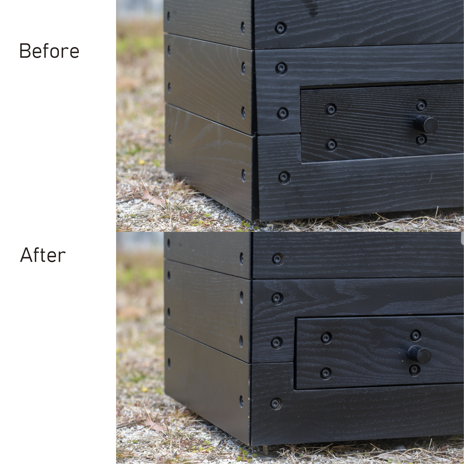 アップダウングリル ウッドフレーム交換